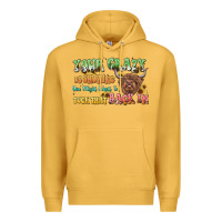 Mustard your crazy is showing cow Premium Hoodie - LillyAllenDesigns