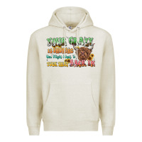 Oatmeal Heather your crazy is showing cow Premium Hoodie - LillyAllenDesigns