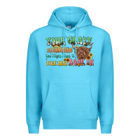 Ocean Blue your crazy is showing cow Premium Hoodie - LillyAllenDesigns