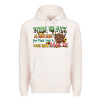 Pale Pink your crazy is showing cow Premium Hoodie - LillyAllenDesigns