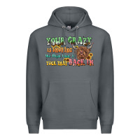 Rock your crazy is showing cow Premium Hoodie - LillyAllenDesigns