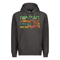 Smoke your crazy is showing cow Premium Hoodie - LillyAllenDesigns