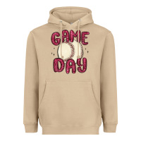 Mushroom game day baseball Heavyweight Hoodie - MaliasSmallBusiness