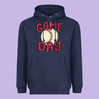 Game Day Baseball Heavyweight Hoodie Designed By Maliassmallbusiness