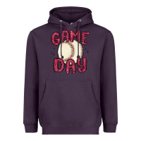 Plum game day baseball Heavyweight Hoodie - MaliasSmallBusiness