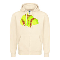 Sandshell softball patch Zipper Hoodie - AdoDesignShop