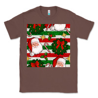 Chestnut christmas  santa clause and ornaments seamless  pattern Classic Tee - BundleAndBundleShop
