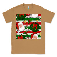 Toasted Coconut christmas  santa clause and ornaments seamless  pattern Classic Tee - BundleAndBundleShop