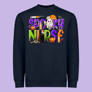 Halloween Spooky Nurse Heavyweight Sweatshirt Designed By Texasbilliewilder