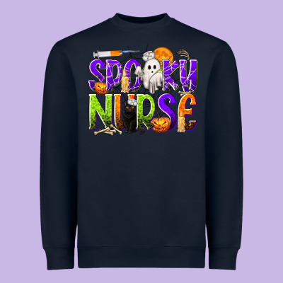 Halloween Spooky Nurse Heavyweight Sweatshirt Designed By Texasbilliewilder