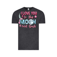 Vintage Black i love you to the moon and back Vintage Tee - FaDigitalArtStudio