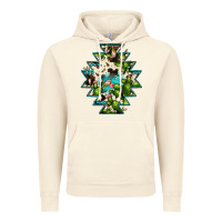 Vintage Artic aztec  cowhide cactus gemstone Vintage Hoodie - JahusDesignShop