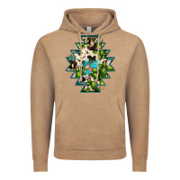 Vintage Coffee aztec  cowhide cactus gemstone Vintage Hoodie - JahusDesignShop