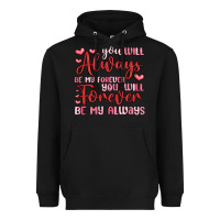 Black you will always be my forever you will forever be Heavyweight Hoodie - MaliasSmallBusiness