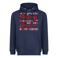 Navy you will always be my forever you will forever be Heavyweight Hoodie - MaliasSmallBusiness