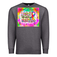 Charcoal Heather lynch stndrome warrior Premium Sweatshirt - NancyCooperArtShop