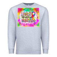 Heather Grey lynch stndrome warrior Premium Sweatshirt - NancyCooperArtShop