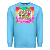 Ocean Blue lynch stndrome warrior Premium Sweatshirt - NancyCooperArtShop