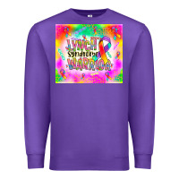 Purple lynch stndrome warrior Premium Sweatshirt - NancyCooperArtShop