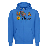 True Royal pink mama bear with cute bear Zipper Hoodie - Artiststas