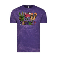 Cloud Purple peace love summer Vintage Tee - SublimationCraftShop