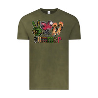 Vintage Olive peace love summer Vintage Tee - SublimationCraftShop