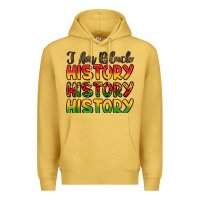 Antique Gold i am black history Premium Hoodie - LillyAllenDesigns