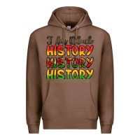 Chestnut i am black history Premium Hoodie - LillyAllenDesigns