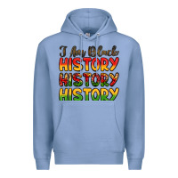 Colony Blue i am black history Premium Hoodie - LillyAllenDesigns