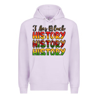 Lilac i am black history Premium Hoodie - LillyAllenDesigns