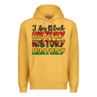 Mustard i am black history Premium Hoodie - LillyAllenDesigns