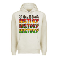 Oatmeal Heather i am black history Premium Hoodie - LillyAllenDesigns