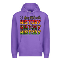 Purple i am black history Premium Hoodie - LillyAllenDesigns