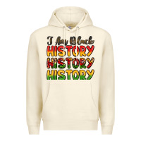 Sandshell i am black history Premium Hoodie - LillyAllenDesigns