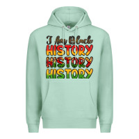 Seafoam i am black history Premium Hoodie - LillyAllenDesigns