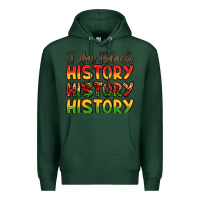 Sports Green i am black history Premium Hoodie - LillyAllenDesigns