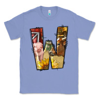 Colony Blue farm life alphabet lowercase letters w Classic Tee - BundleAndBundleShop