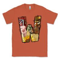 Copper farm life alphabet lowercase letters w Classic Tee - BundleAndBundleShop