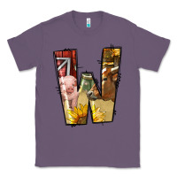 Lavender farm life alphabet lowercase letters w Classic Tee - BundleAndBundleShop
