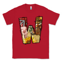 Red farm life alphabet lowercase letters w Classic Tee - BundleAndBundleShop