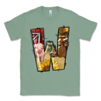 Sage farm life alphabet lowercase letters w Classic Tee - BundleAndBundleShop