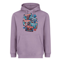 Lavender usa america cassette tapes Heavyweight Hoodie - MaliasSmallBusiness
