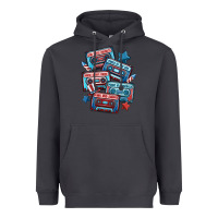 Smoke usa america cassette tapes Heavyweight Hoodie - MaliasSmallBusiness