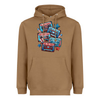 Toasted Coconut usa america cassette tapes Heavyweight Hoodie - MaliasSmallBusiness