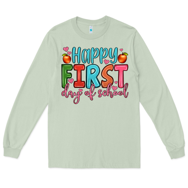 Happy First Day Of School Long Sleeve Tee by JahusDesignShop | Teevron