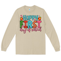 Mushroom happy first day of school Long Sleeve Tee - JahusDesignShop