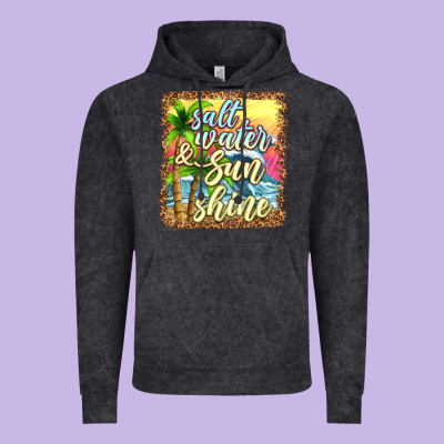 Salt Water And Sunshine Vintage Hoodie Designed By Texasbilliewilder