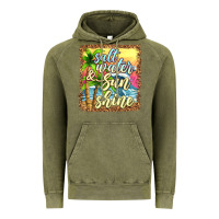 Vintage Olive salt water and sunshine Vintage Hoodie - texasbilliewilder