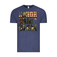 Vintage Denim Honor the brave 4th of july Vintage Tee - CowGirlArtShop