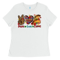 White peace love tacos Ladies Tee - AdoDesignShop